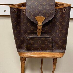 Louis Vuitton Vintage Pm Brown Monogram Coated Canvas Backpack